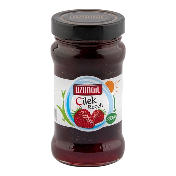 Çilek Reçeli Cam Kavanoz 380 Gr